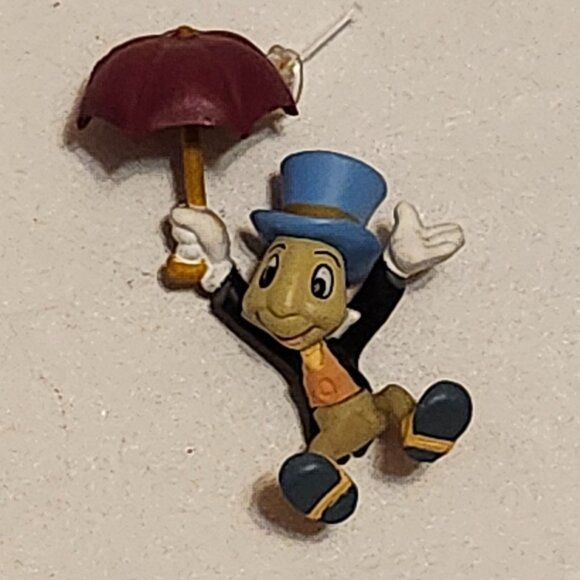 2001 Hallmark Miniatures Disney's Pinocchio Jiminy Cricket Christmas Tree - Picture 3 of 7